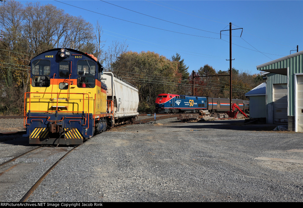 Amtrak Heritage Meets the Landisville Railroad